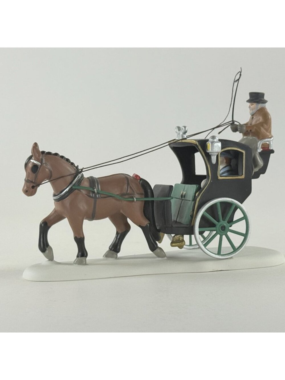 Dept 56 Dickens Village Holiday Cab Ride Horse Carriage 4056638